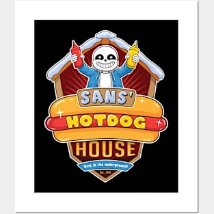 Undertale Sans Hot Dog House Posters and Art